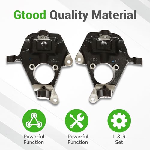 munirater Pair of 2-Inch Front Drop Lowering Spindles Replacement for Silverado 1500 1999-2006 Replacement for Sierra 1500 2WD 1999-2006 - Image 3