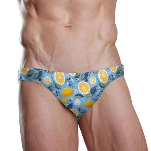 Lemon Swim Briefs for Men Swimsuit Bikini Swimwear S B04017992