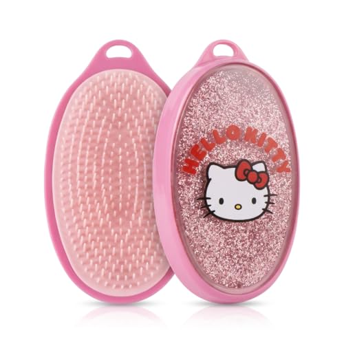 CERDÁ LIFE'S LITTLE MOMENTS Spazzola Hello Kitty Capelli Bambina, Pettine Districante Scioglinodi per Ragazza e Bambini, Spazzola Ovale con Setole Morbide, Regalo Ufficiale Sanrio Colore Rosa