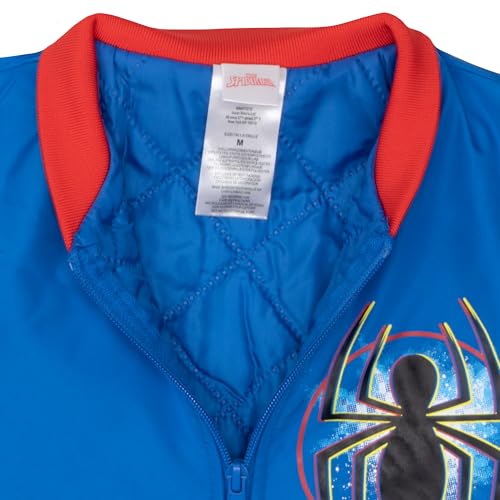 Image of Marvel Superheroes Boy's Bomber Jacket - Spider-Man, Miles Morales, Black Panther, Ghost-Spider, Venom Bomber Jacket for Kids