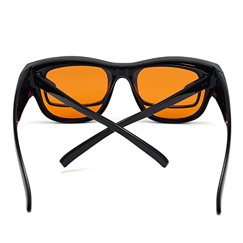Image of Eyekepper Mens Fit Over Blue Light Blocking Glasses Computer Gaming Eyeglasses for Women