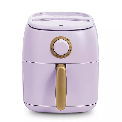 Daash Ceramic Tasti-Crisp Express Air Fryer 2.6QT, Oil-Free Cooking, Adjustable Timer, Non-Stick Ceramic Coating, Compact Size for Small Kitchens, Fast Heating for Fries, Chicken (Lavender)
