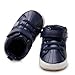Baby Boys Girls Leather Sneakers Toddler Anti-Slip Shoes Infant First Walkers Casual Fashion Crib Shoes Blue 11CM