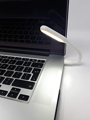 MainCore, luce bianca a LED alimentata tramite USB, luminosa e flessibile, per auto, PC, desktop, power bank, notebook, lampada da lettura (può essere alimentata da qualsiasi porta USB) - Image 3