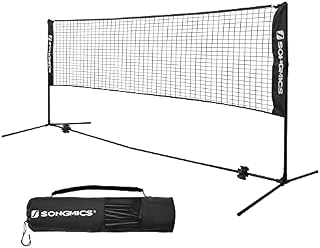 SONGMICSPortable Badminton Volleyball Tennis Pickleball Net for Backyard Park