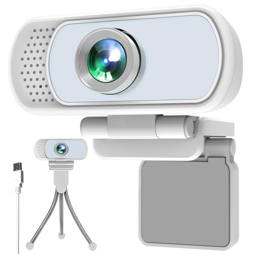 Image of XPCAM 1080P Webcam with Microphone,USB Camera for PC Computer Laptop Mac | Plug and Play USB Webcam with Tripod /Cover, Auto Light Correction, 110 FOV, Web camera for Zoom /Teams /Skype /Twitch Streaming
