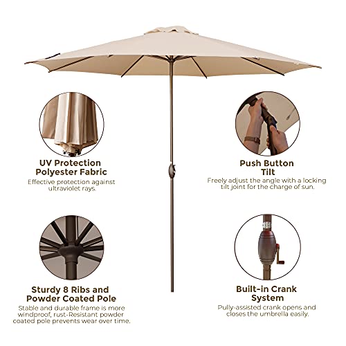 image for Abba Patio Abba 11ft Patio Umbrella Outdoor Umbrella Market Table Umbr