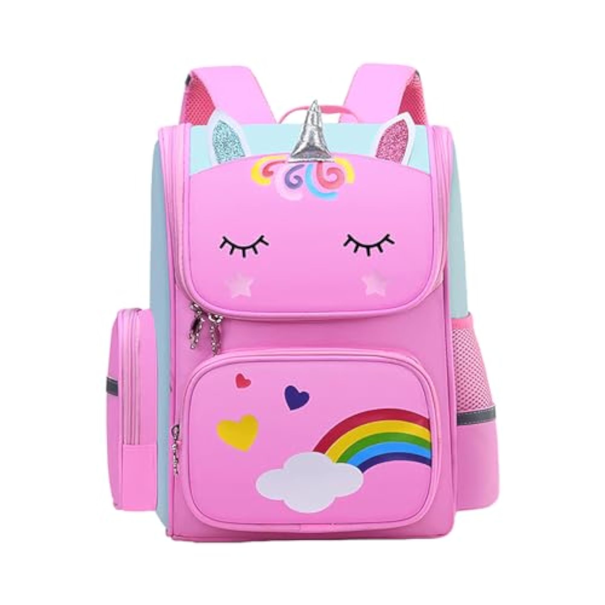 Kids' Cute Unicorn Design Lightweight Waterproof School Backpack