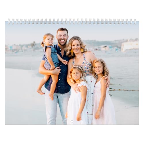 Let's Make Memories Personalized Photo Calendar - Custom 2026 Calendar - 8.5'x11' - Matte Finish - Spiral Bound - Photo Wall Calendar - Upload Your Photos - Full Photo