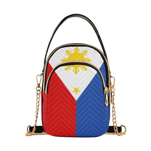 Patriot Cell Phone Purse Philippines Flag Crossbody Handbag Durable Shoulder Bag Sturdy Travel Pouch Compact Chic Bag for Women Everyday Use Country Flag Holiday Birthday Gift2