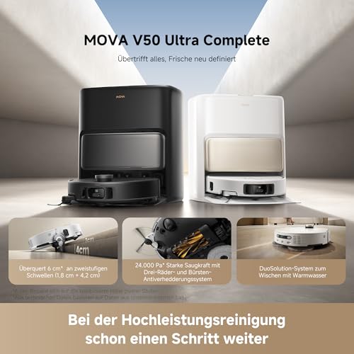 Mova V50 Ultra Saugroboter mit Wischfunktion