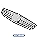 Sport C Class Grill with Emblem Front Grille for Mercedes Benz C250 C300 C350 2008 2009 2010 2011 2012 2013 2014, NOT Fit for C63 AMG Style Chrome Black
