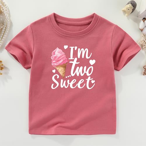 Image of Two Sweet Birthday Outfit Girl 2nd Shirts 2 Year Old t Shirt