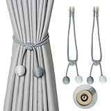 accesorios para cortinas roller en once AMPLIA GAMA DE APLICACIONES: los lazos magnéticos para cortinas son adecuados para el estilo occidental clásico, ideales para salas de estar, dormitorios, cocinas, comedores, baños, puertas francesas, oficinas, ventanas, cortinas transparentes o duchas. La apariencia limpia y simple le da al aspecto general de la cortina un aspecto refinado.