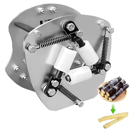 YUCHENGTECH Manual Sugarcane Peeler Mini Sugar Cane Peeler Peeling Machine with Replacement Blade (Silver)