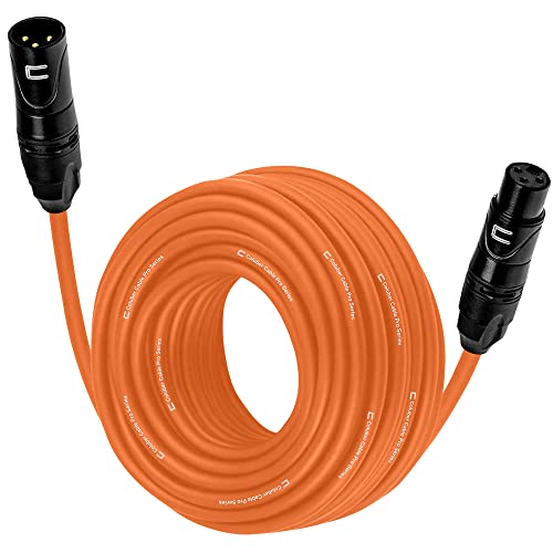 Coluber �o�����X XLR �P�[�u�� �I�X-���X - �v�� 3�s�� �}�C�N�R�l�N�^�[ �d���t���X�s�[�J�[ �I�[�f�B�I�C���^�[�t�F�[�X �~�L�T�[�p - ���C�u�p�t�H�[�}���X & �^��p 50 Feet �I�����W ABT50O