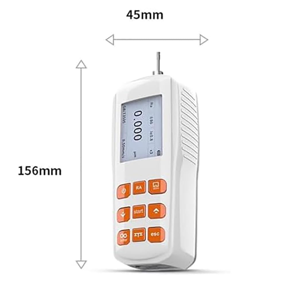 Profilometro Portatile, Rugosimetro Digitale con Display LCD a Colori, Precisione di 0,001 Μm E Intervallo di Misura di 160 Μm, Ampia capacità di Archiviazione Dati, per Pezzi Lavorati