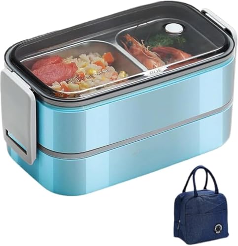 保温 お弁当箱 レンジ対応 ランチボックス オシャレ 人気 加熱 食洗機対応 ステンレス 洗いやすい 大容量 学生 小学生 通学 温め 高校生 食洗機対応 (B,2段)