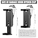 Ferraycle 1 Pcs Garage Door Opener Clip Universal Car Garage Remote Visor Clip Compatible with Liftmaster, Sears and Chamberlain, Adjustable Gate Clicker Holder for Different Size Remotes 1.7-2.8 Inch