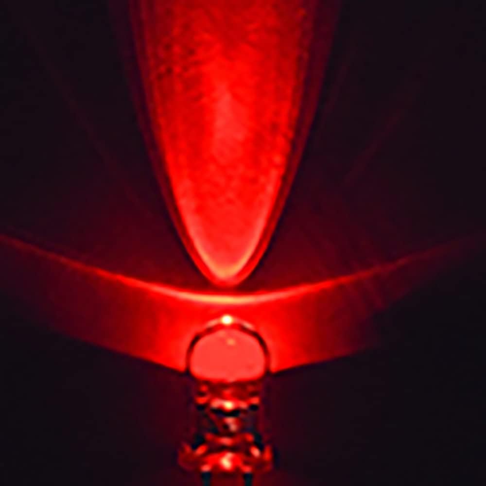20 pcs Pre-Wired 5mm Red LED Diode Lights (Clear Round Transparent Lens DC 12V) with 1/4W Resistor and Wire Indicator Light Emitting Diodes Lighting Bulb (Red)