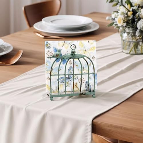 Porte-serviettes design cage à oiseaux en métal robuste pour hôtel