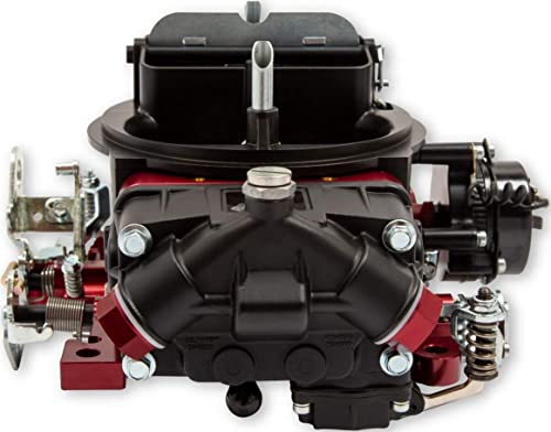 New Quick Fuel Technology Brawler Street Carburetor,Red Billet Black Finish,Mechanical Secondaries,650 Cfm,4150 Model,Compatible With Gasoline #TOP4