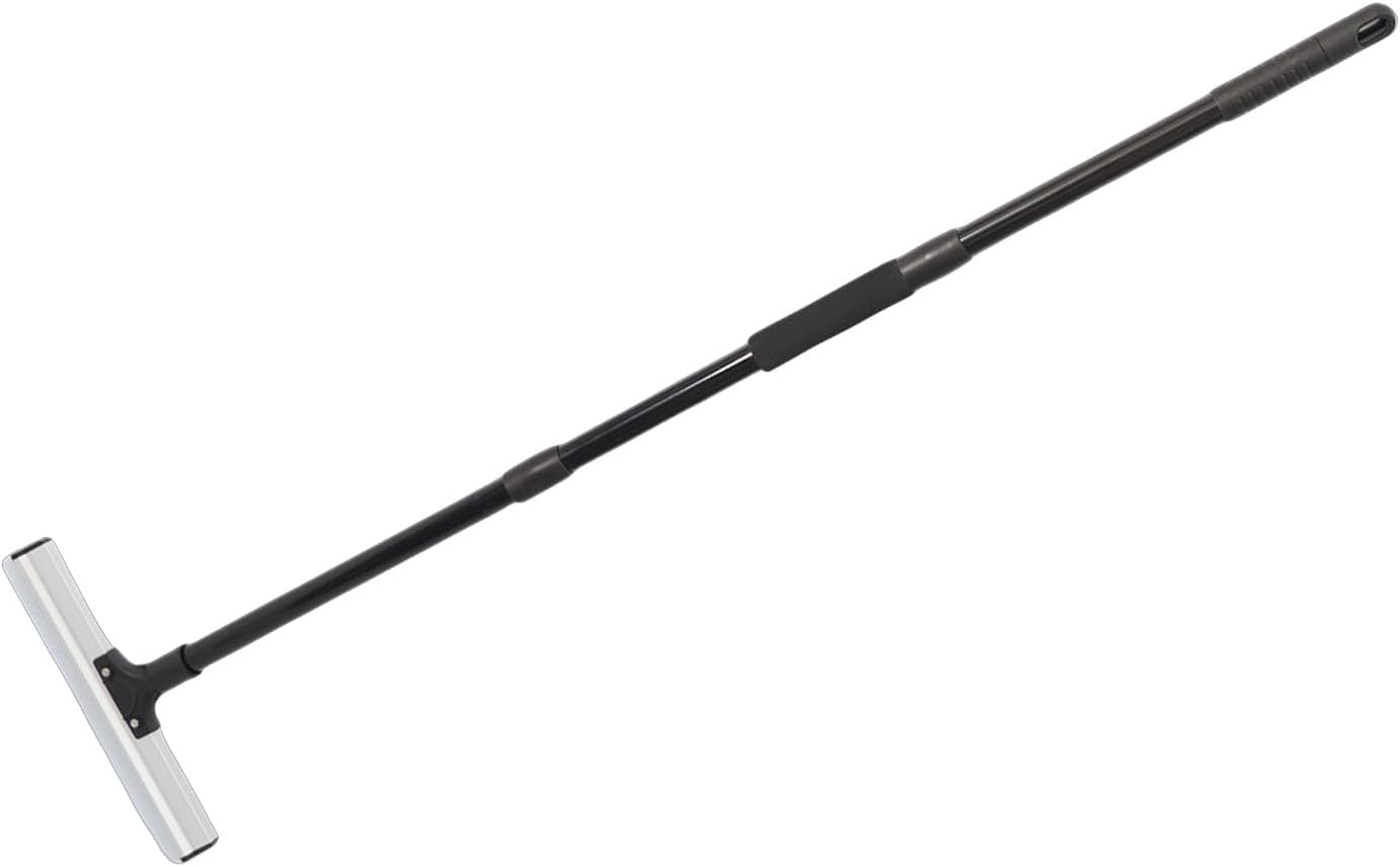 Pet Hair Removal Broom, Adjustable Long Handle Carpet Rake, Portable Multifunctional Reusable Dog Cat Hair Removal Tool with 4 Accessories for Home Furniture and Carpet Cleaning
