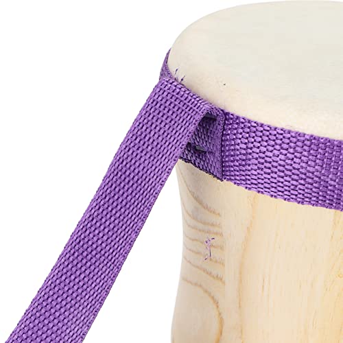 Tambor De Corpo De Madeira, Tambor De Madeira Para Crianças, Com Cabeça E Bastão De Pele De Cordeiro