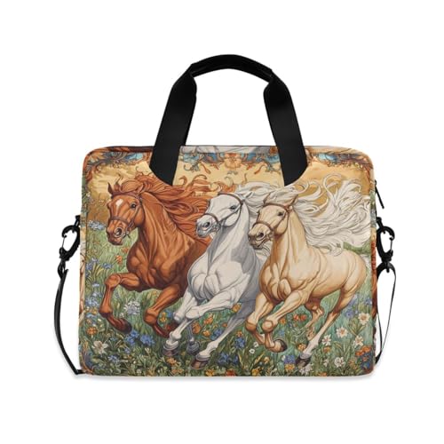 Funda para portátil 15.6 pulg con correa y asa vintage