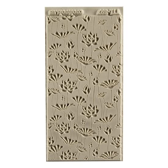 Texture Tile - Flowing Flowers Embossed