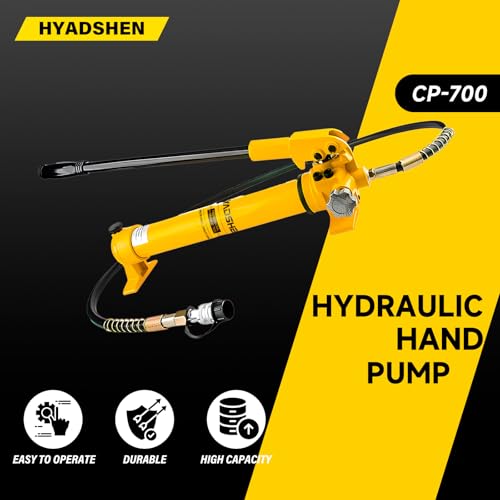 Image of CP-700 Hydraulic Manual Pump 10000psi High Pressure Hydraulic Hand Pump 900cc Oil Capacity Hydraulic Lifting Pump