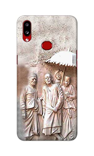 Image of PRINTFIDAA Printed Hard Back Cover Case for Samsung Galaxy A10s | Samsung Galaxy M01s Back Cover (Sai Baba) -1803
