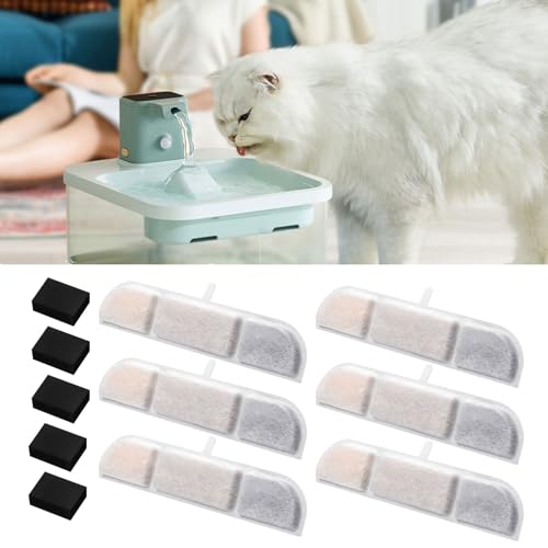Filtros de repuesto para fuente de agua para gatos 6 pzas miniatura 2
