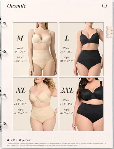 Image of Shapewear Tummy Control Underwear for Women High Waist Panties | Body Shaping Panty Girdle,Breathable No Rolling Briefs for Under Dress