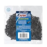 AFW American Fishing Wire Single Barrel Crimp Sleeves, Size #2/.047