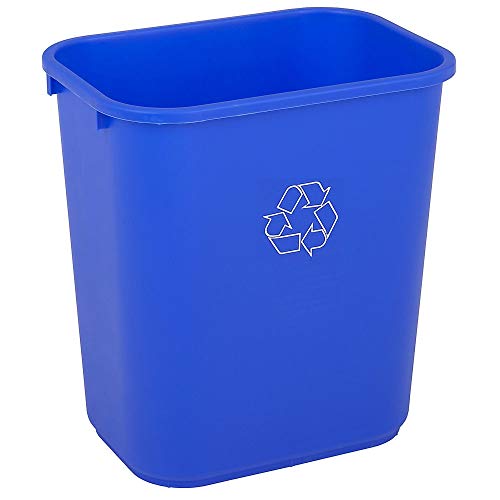 Highmark Office Depot Recycling Bin, 7 Gallons, Blue, WB0188