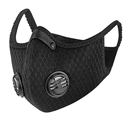 Preisvergleich Produktbild Aploa Unisex Aktivkohle Atemschutzmaske Staubmaske Gesichtsmaske Mundschutzmaske Feinstaubmaske Staubschutz PM2.5 Für Radfahren Motorrad Training Mit Atemventil
