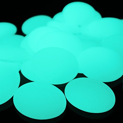 Alan Stone Glow in The Dark Gravel, Garden Decorative Glow Pebbles Stones,Glow Rocks for Fish Tank Aquarium Outdoor Backyard Walkway Decor (Big Oval 2.5-3cm, Blue Green) - Thumbnail 5