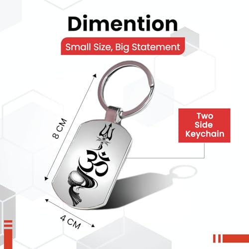 Image of Stylish Metal Keychains with Permanent Glossy Print - Inspirational Quotes & Spiritual Designs - Perfect Key chains for loved ones, Personal Use, Gifts & Return Gifts