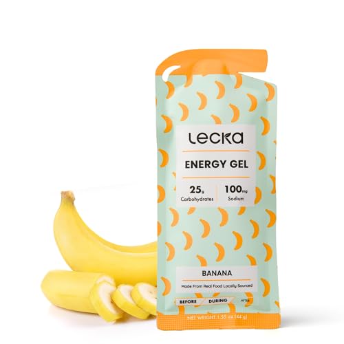Lecka Energy Gel Banana - 25g Carbs, 100mg Sodium -