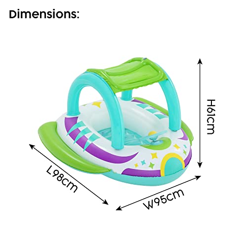 Bestway Space Splash Kinder-Schlauchboot 107 x 112 cm