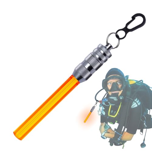 Vitsrisea Linterna de buceo para buceo, linterna de buceo | Luz impermeable con clip, 2 modos | LED, encendido constante e intermitente, autonomía de 50 horas, linterna