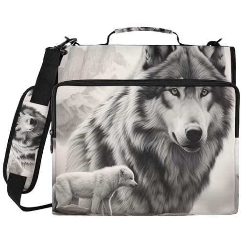 Wolf Ink �h���[�C���O�o�C���_�[�o�b�O�I�[�K�i�C�U�[ �w�Z��E��p �W�b�p�[�|�[�g�t�H���I�P�[�X 3�����O�C���T�[�g�t�� �h���m�[�g�p�\�R���X���[�u