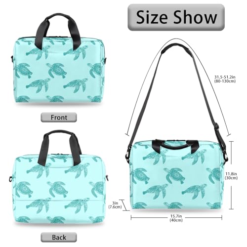 Bolso para portátil de 16 pulgadas con diseño de tortugas marinas miniatura 5