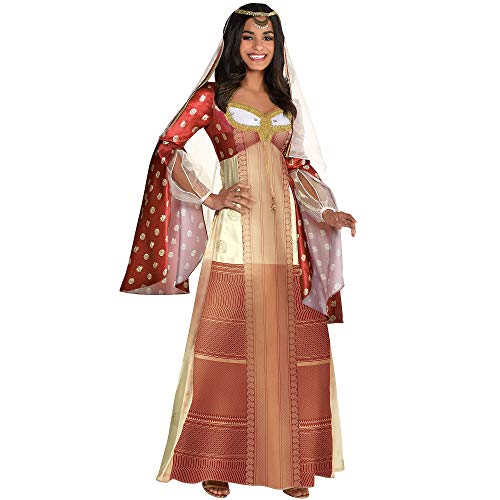 Party City Dalia Halloween Costume for Women, Aladdin Live Action, Large, with Accessories