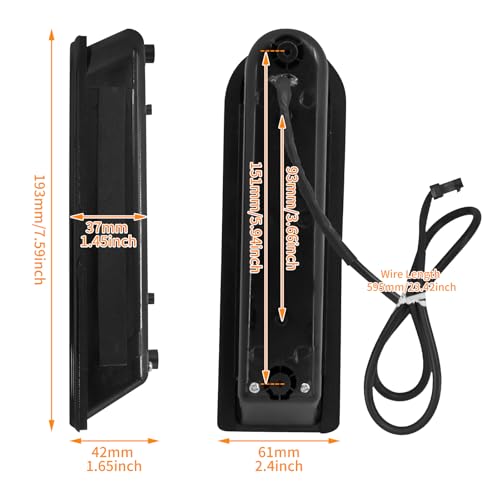 Luces LED Insertadas para Alforjas, compatibles con Harley Touring 2014 en adelante, carcasa negra, diseño con luz de soporte, aptas para Road King, Street Glide, Road Glide, Electra Glide, Ultra Limited y FLHTCU miniatura 6