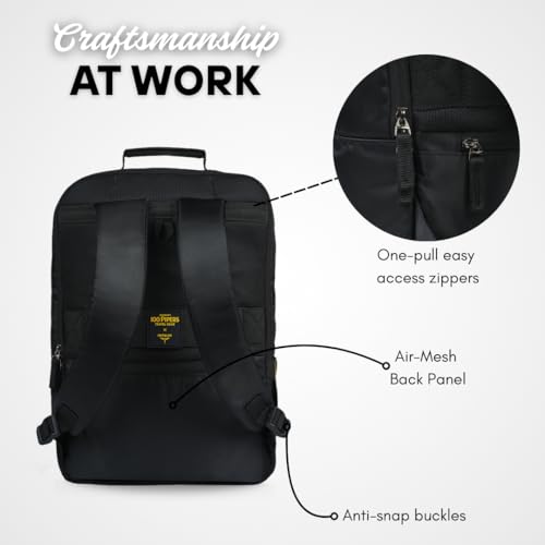Image of Impulse Classic Premium Business Backpack | Unisex Office Bag in Vegan Leather | 27L Water Resistant with 15.6 inch Laptop Sleeve, Anti-Theft Pocket & Padded Straps