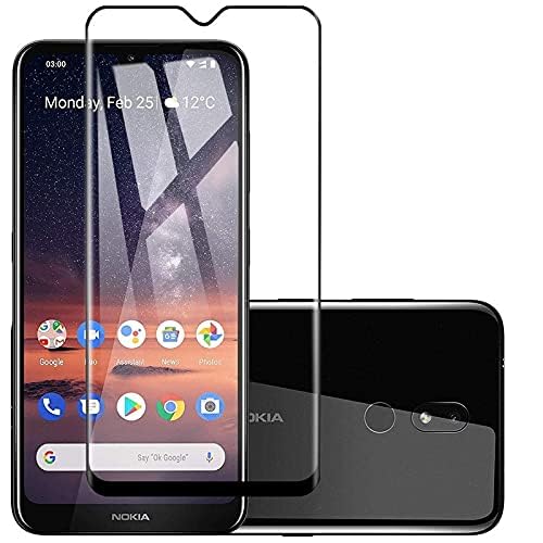 Image of HD Tempered Glass Screen Protector Compatible For Nokia 3.2 With Edge To Edge Coverage And Easy Installation Kit