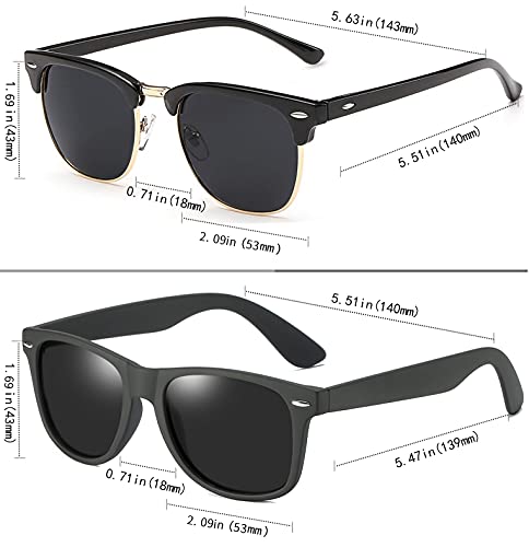 Image of Joopin Square Sunglasses Polarized UV400 Designer Sun Glasses Men Women