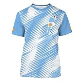 ABCPXY Men’s Argentina Soccer Jersey T-Shirt Argentina Flag Short Sleeve Sport Tee Nation Soccer Fan Shirt Unisex Sport & Casual Wear